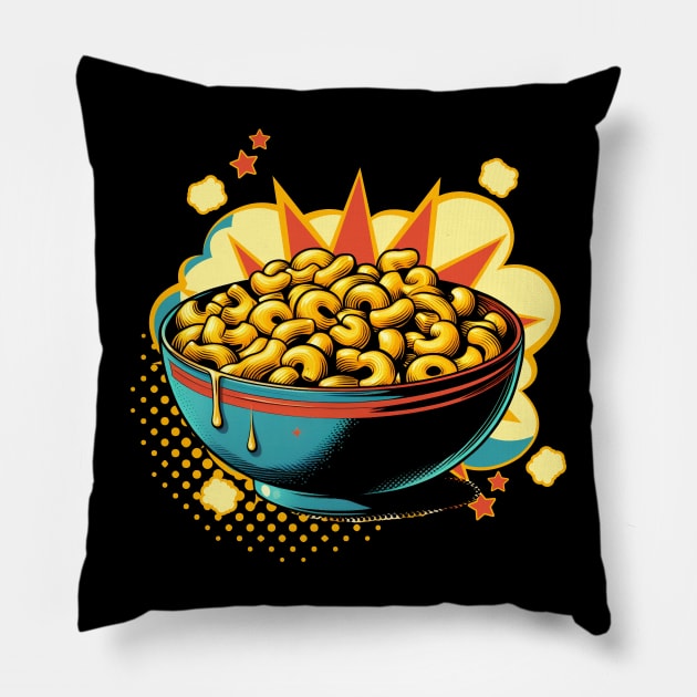 Mac And Cheese Pop Art Pillow by Annabelhut