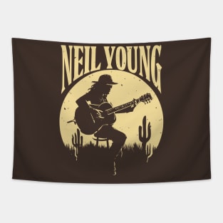 Neil Young - Vintage Silhouette Tapestry