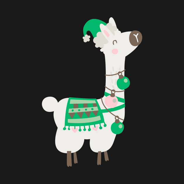 Christmas llama by melomania