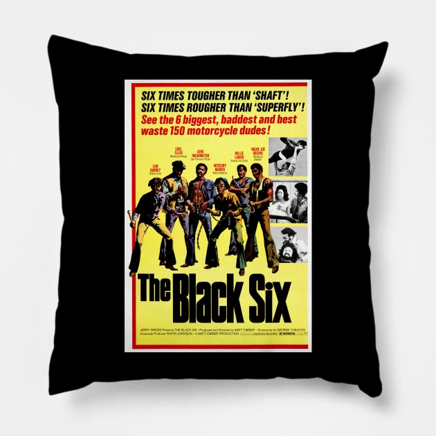 The Black Six Pillow by Scum & Villainy