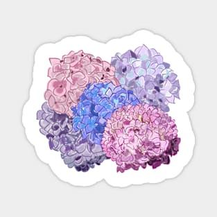 Watercolor Hydrangeas Magnet