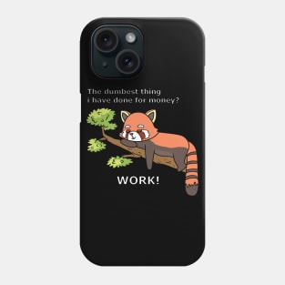 Sleeping red Panda Phone Case