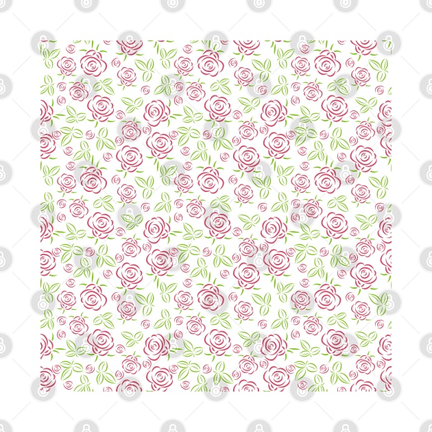 Roses pattern by Julia_Faranchuk