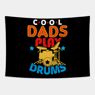 Cool Dads Play Drums Gift For Father's Day Tapestry