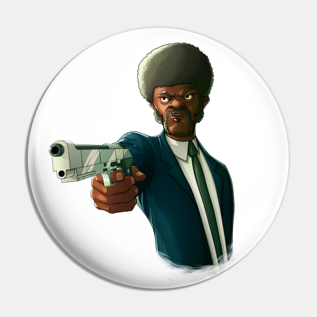 Jules Winnfield - Pulp Fiction Pin by Bylly Gel Arts