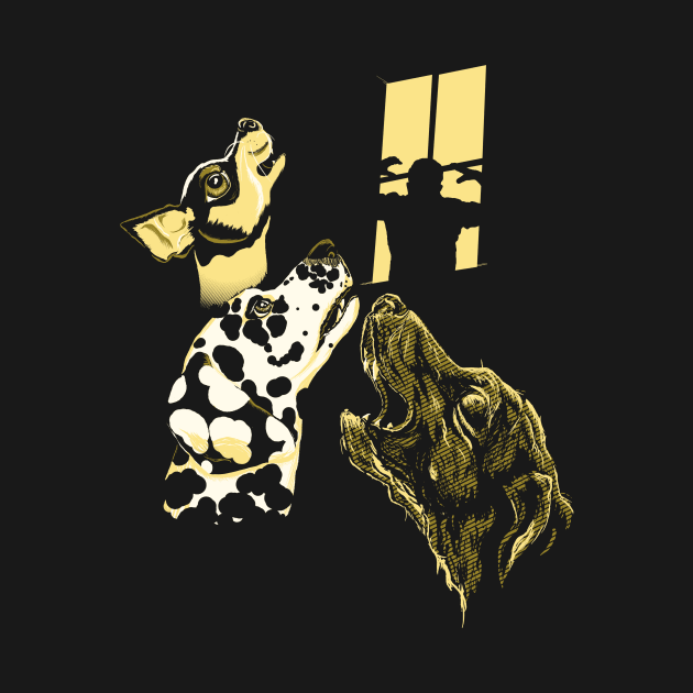 Three Dogs Window by ohmybatman