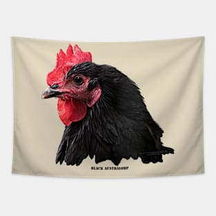 Black Australorp Chicken Tapestry