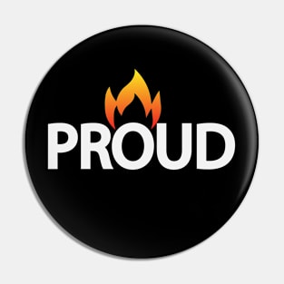 Proud artistic typography design Pin