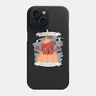 Halloween anatomy heart Phone Case