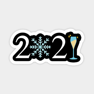 2021 New Years Celebration Party Magnet