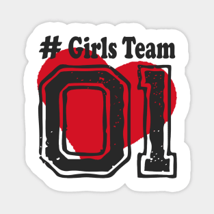 Girls Team Friendship best Friends Girls Magnet