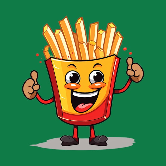 Cute French Fries T-Shirt by nonagobich