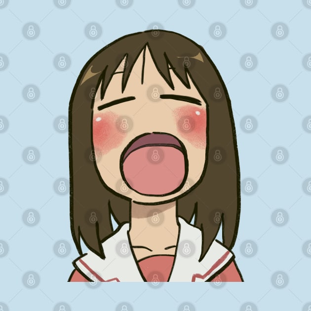 osaka yawning / cute azumanga daioh meme by mudwizard