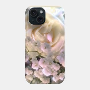 Beautiful Rose with Baby's Breath Phone Case