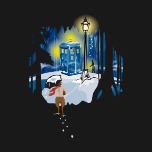 A Who Christmas in Narnia (on Black) T-Shirt