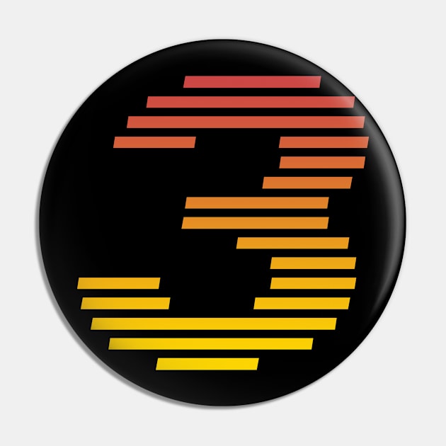 3 - Number Three - Retro Pin by EpicEndeavours