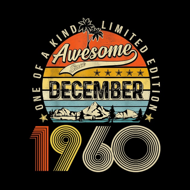 Awesome Since December 1960 Vintage 63rd Birthday by Marcelo Nimtz