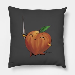 Fighting Fruits - Peach Pillow