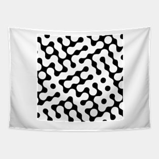 Abstract Art Black and white Tapestry