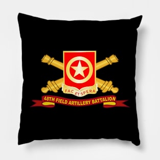 48th Field Artillery Battalion w Br - Ribbon Pillow