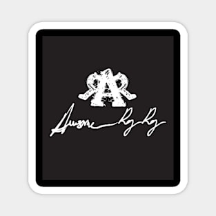 Logo w/autograoh B/W Magnet