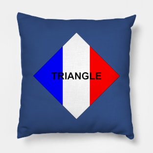 France Triangle Pillow