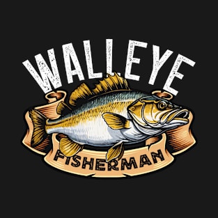 Walleye Fishing Walleye Fisherman Loves Boating T-Shirt