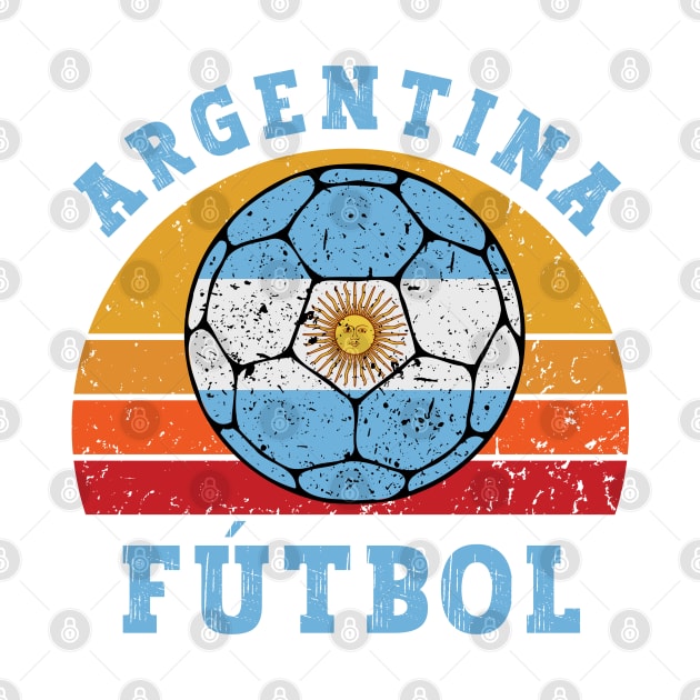 Argentina Football Retro by footballomatic