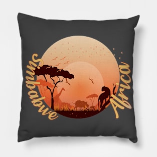 Simbabwe in Afrika Pillow