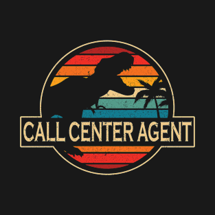 Call Center Agent Dinosaur T-Shirt