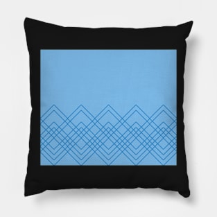 Geometric abstract - blue. Pillow