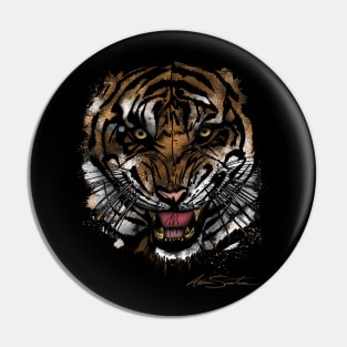 Tiger Face Pin