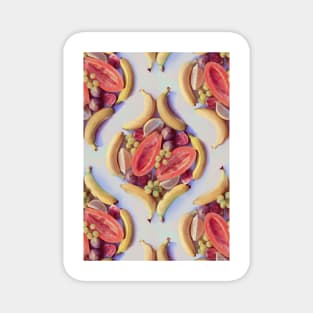 Fruit Salad - a tropical pattern Magnet