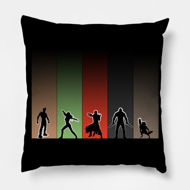 Guardians of the Galaxy Pillow by Malakian Art