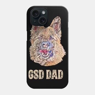 German Shepherd Dog Dad Father's Day Gift Phone Case