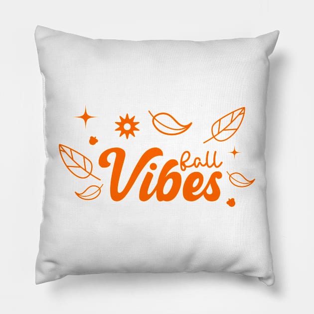 Fall Vibes Pillow by ALLAMDZ