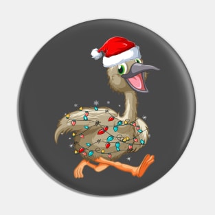 Xmas Emu Christmas Australian Funny Graphic Pin