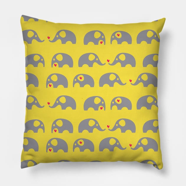 Gray on Yellow Pillow by therealfirestarter