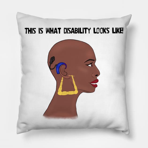 This Is What Disability Looks Like Pillow by Dissent Clothing