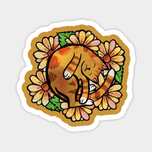 Orange Kitty Cat Magnet