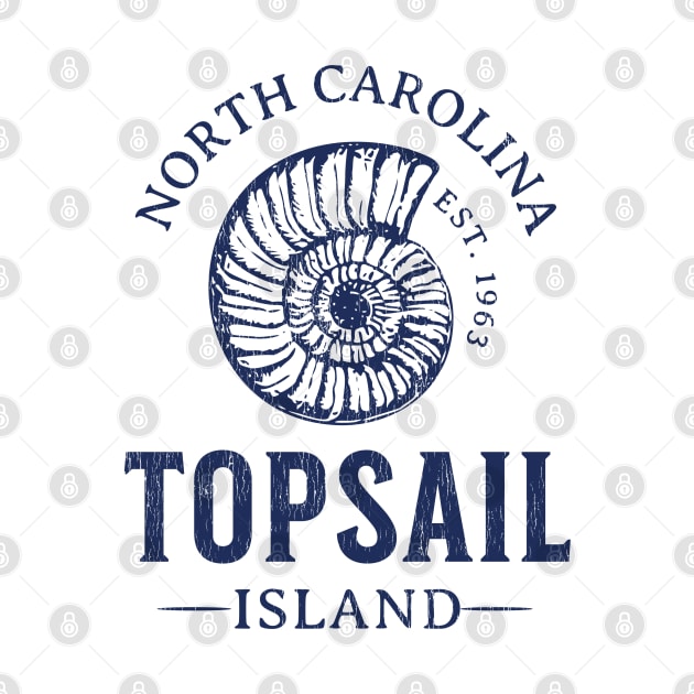 Topsail Island, NC Summertime Vacationing Seashell by Contentarama