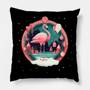 Flamingo Flock Sunset, Love Flamingos Pillow