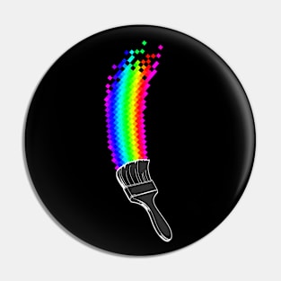 Pixel Rainbow Paint Pin