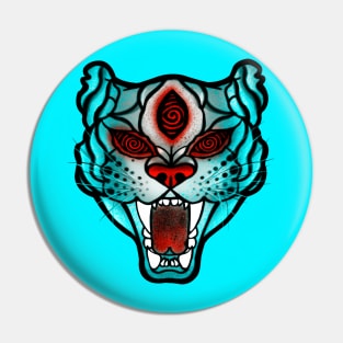 hypnotic tiger Pin