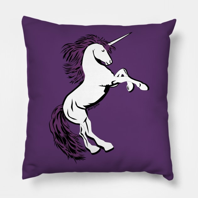 Unicorn Pillow by BeckyDoyon