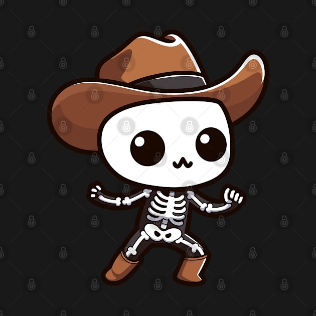 Cowboy  Skeleton by fleurdesignart