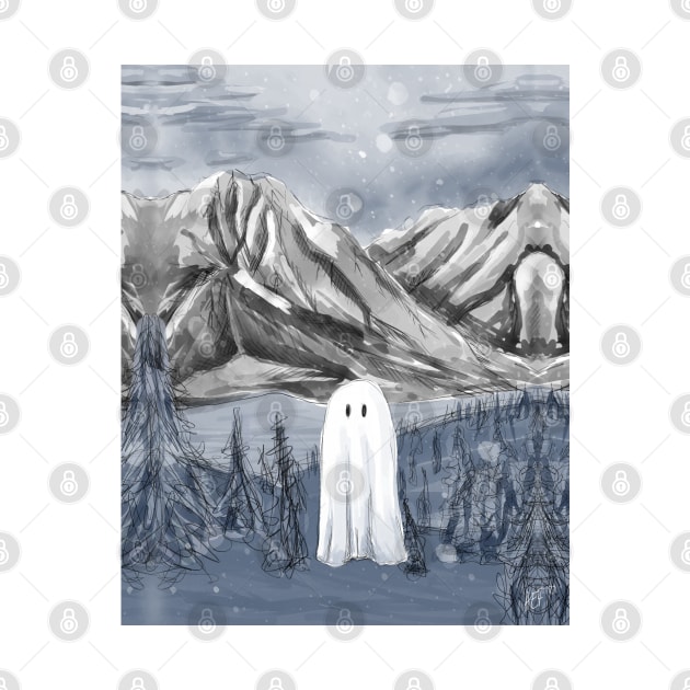 Blue mountain ghost spirit by AnnaEleCreate