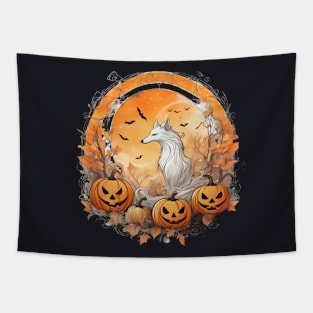 "Trick or treat, give me something good to eat." Tapestry