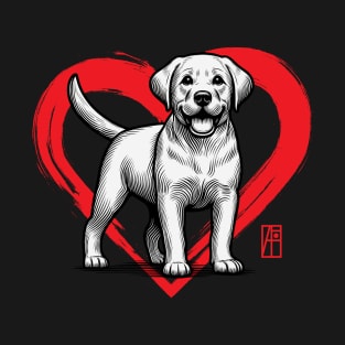 I Love My Labrador Retriever - I Love my dog - Gentle dog T-Shirt
