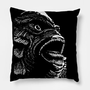 Creature From The Black Lagoon Pillow